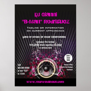 DJ Speaker Rays Promotional Poster