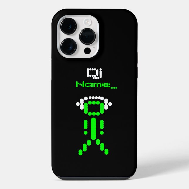 Dj Stick Guy Personalised iPhone Case (Back)