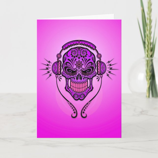 DJ Sugar Skull – Purple Card (Front)