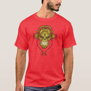 DJ Sugar Skull (yellow) T-Shirt