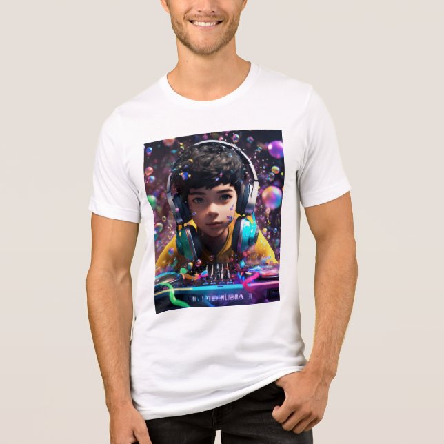 DJ t-shirtt Tri-Blend Shirt (Front)