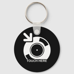 DJ Touch Here Key Ring