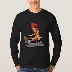 Dj Turntable Bass Music Deejay Rock Headphone Part T-Shirt