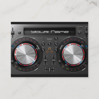 DJ turntable Business Card