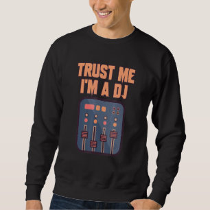Dj Turntable Deejay Headphones Music Party Club Te Sweatshirt