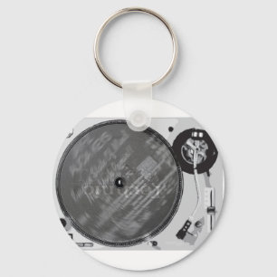 DJ Turntable Key Ring