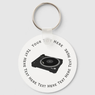Dj Turntable Key Ring