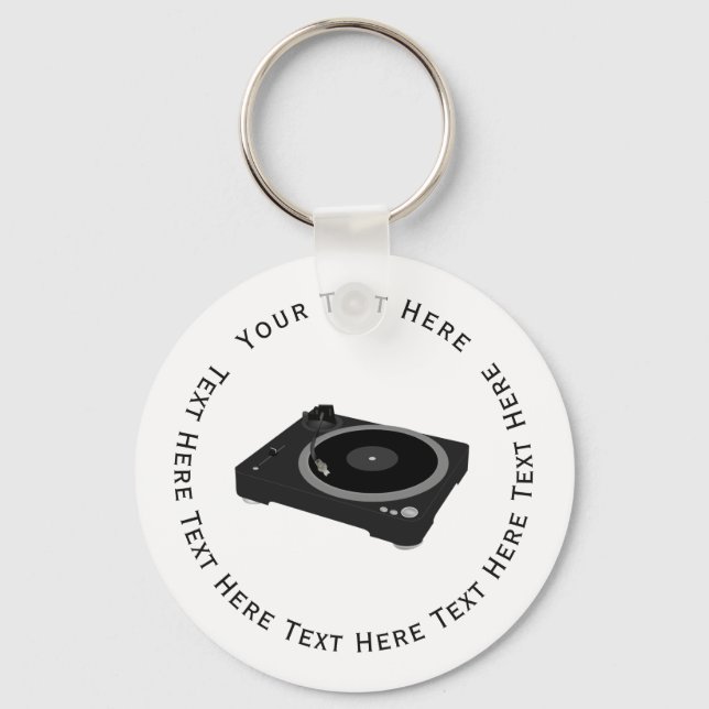 Dj Turntable Key Ring (Front)