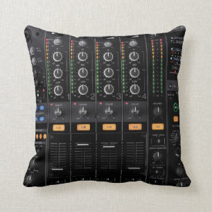 dj turntable mixer pillow