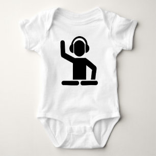 DJ Turntables Baby Bodysuit