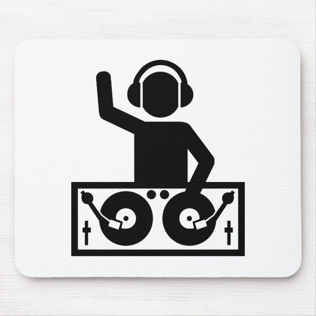 DJ Turntables Mouse Pad (Front)