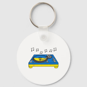 Dj Ukrainian Flag Ukraine Music Producer Musician  Key Ring