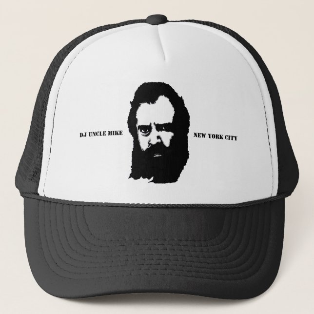 DJ UNCLE MIKE "FACE NEW YORK CITY" TRUCKER HAT (Front)