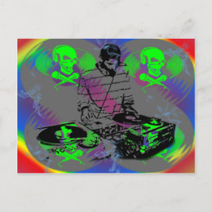 DJ Vinal Spinner Postcard