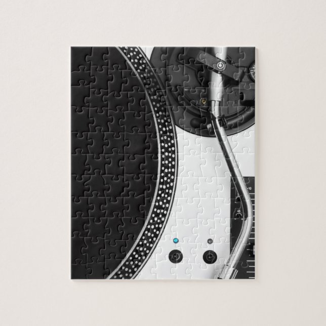 dj vinyl turntable close up design jigsaw puzzle (Vertical)