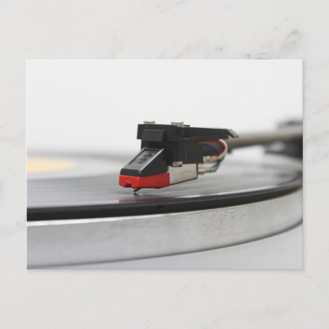 DJ Vinyl Vintage Postcard (Front)