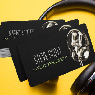 DJ, Vocalist,Singer,Solo,Performance Entertainment Business Card