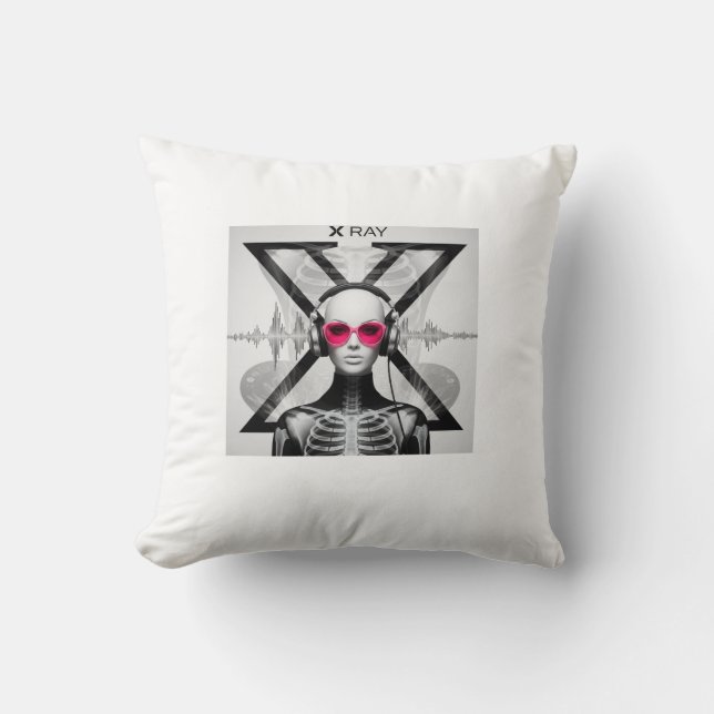 DJ Xray Chest X-Ray Art Design Cushion (Front)