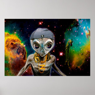 DJ Zedd the Alien Rave Master Poster