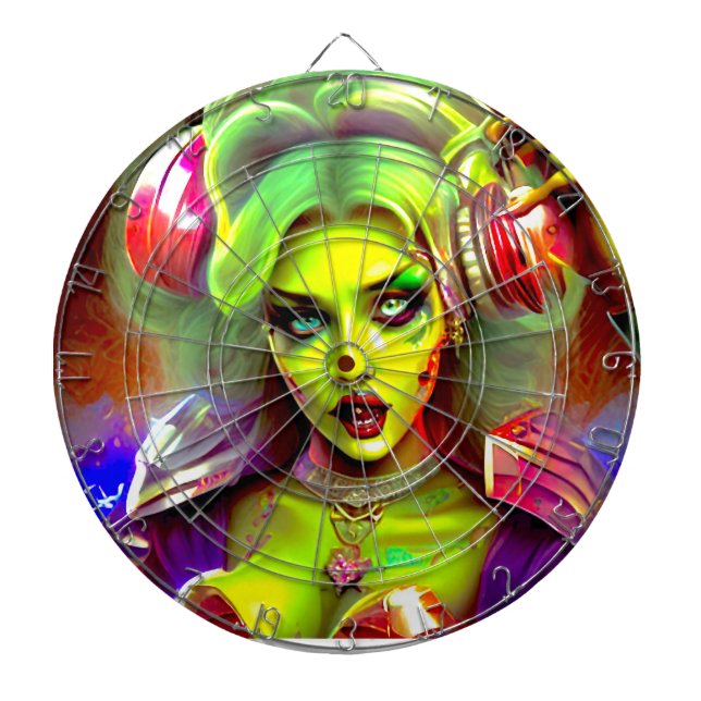 Dj zombie Darts Dartboard (Front)