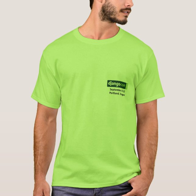 Django Nutrition Facts for DjangoCon T-Shirt (Front)