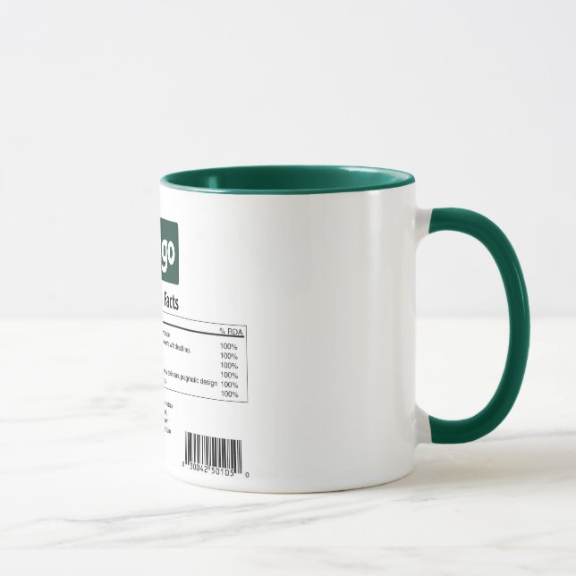 Django Nutrition Facts Mug (Right)