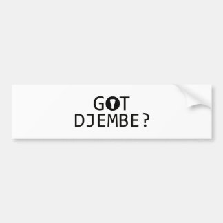 DJEMBE music designs Bumper Sticker