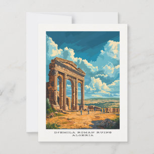 Djemila Roman Ruins Algeria Travel Postcard