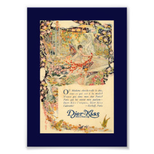 Djer-Kiss French Perfume Label Photo Print