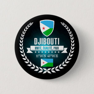 Djibouti 6 Cm Round Badge