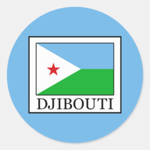Djibouti Classic Round Sticker