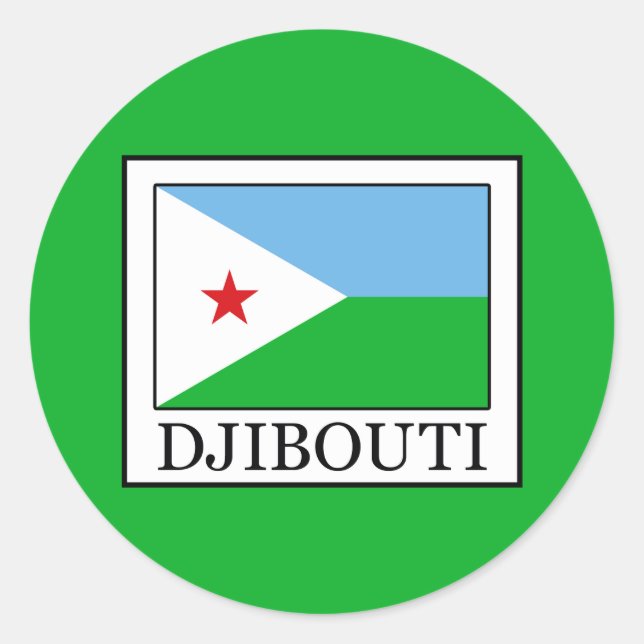 Djibouti Classic Round Sticker (Front)