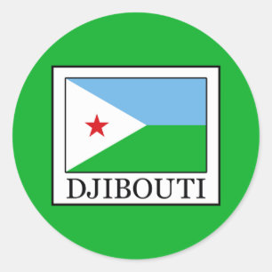 Djibouti Classic Round Sticker