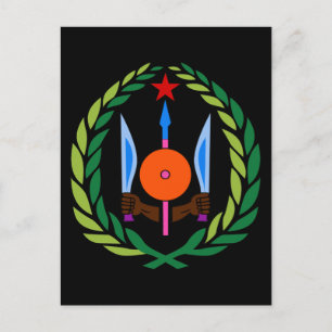 djibouti emblem postcard
