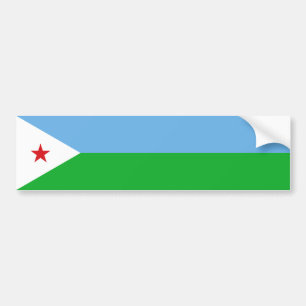 Djibouti Flag Bumper Sticker