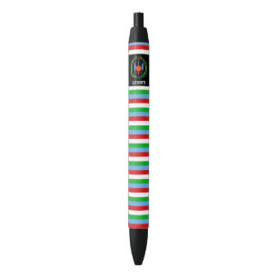 Djibouti Flag Cute Patriotic Black Ink Pen