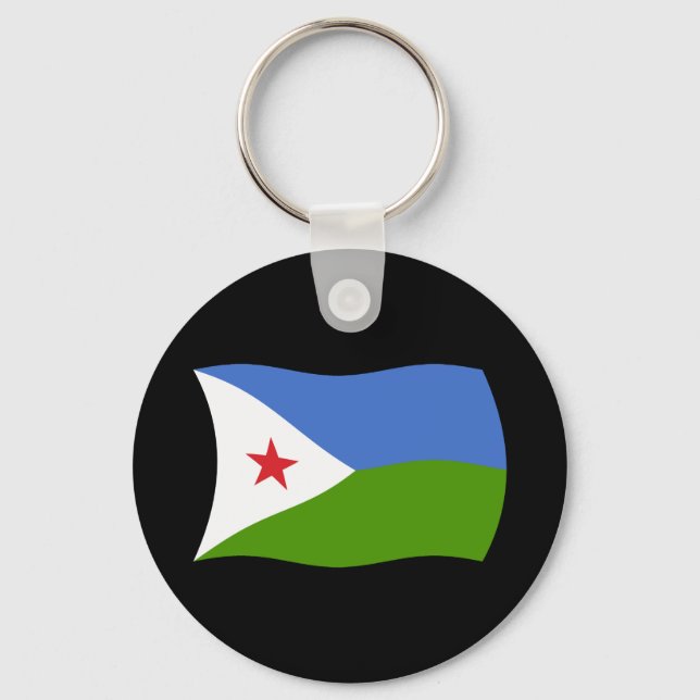 Djibouti Flag Keychain (Front)
