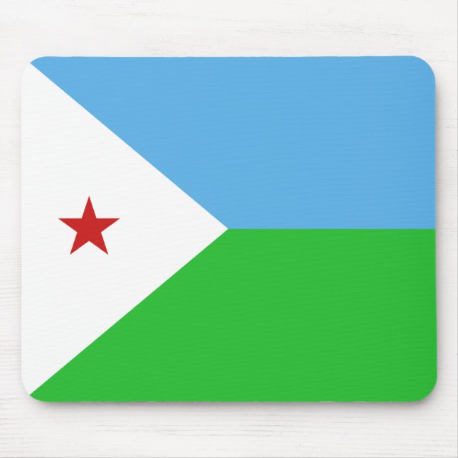 Djibouti Flag Mousepad (Front)