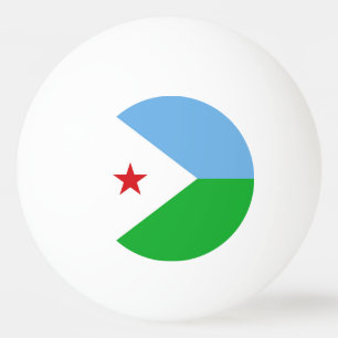 Djibouti flag ping pong ball