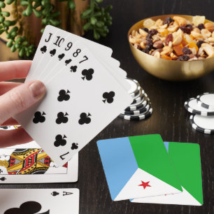 Djibouti flag playing cards