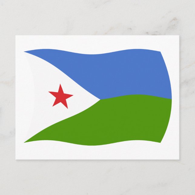 Djibouti Flag Postcard (Front)