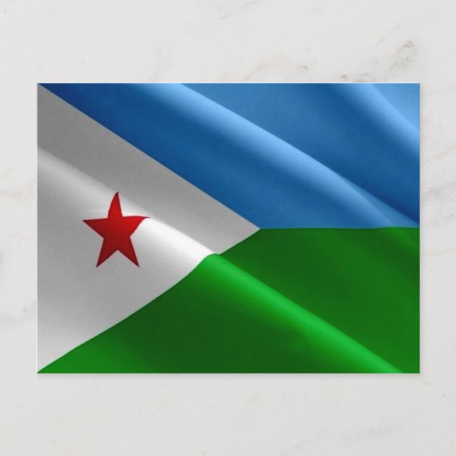 Djibouti - Flag - Postcard (Front)