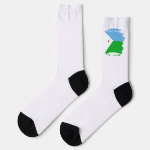 Djibouti flag socks