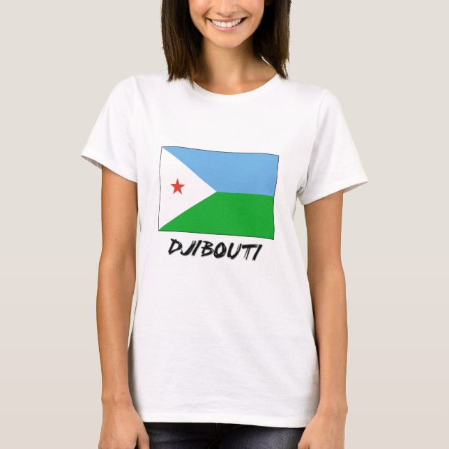 Djibouti Flag T-Shirt (Front)