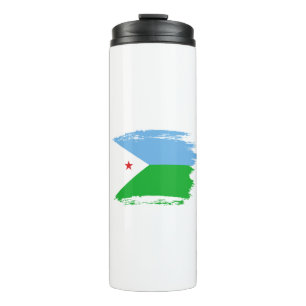Djibouti flag thermal tumbler