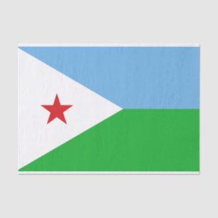 Djibouti Flag Tissue Paper