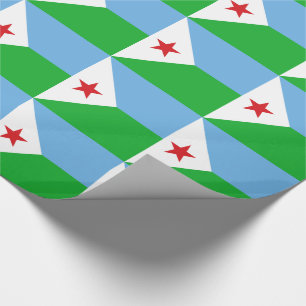 Djibouti Flag Wrapping Paper