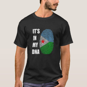 Djibouti It's In My Dna Djiboutian Fingerprint T-Shirt