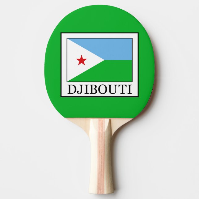Djibouti Ping Pong Paddle (Front)