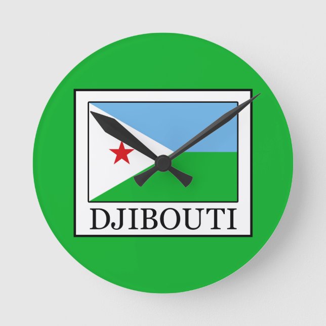 Djibouti Round Clock (Front)